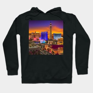 Las Vegas Skyline Ai Art Hoodie